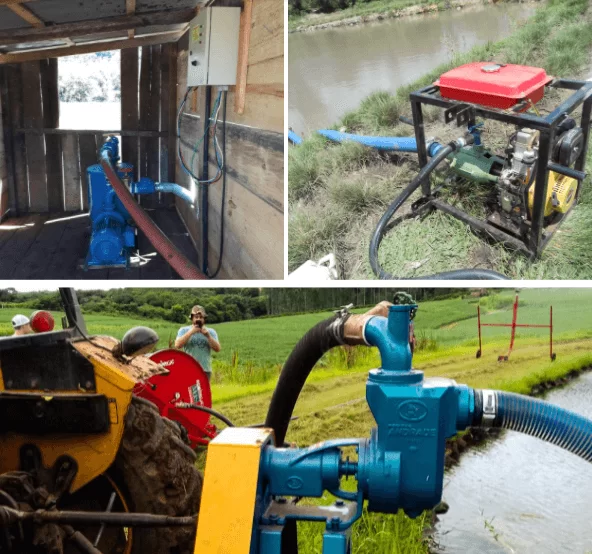 Carretel de irrigação Irrigat: conheça todos os componentes 3 Motobomba de irrigação
