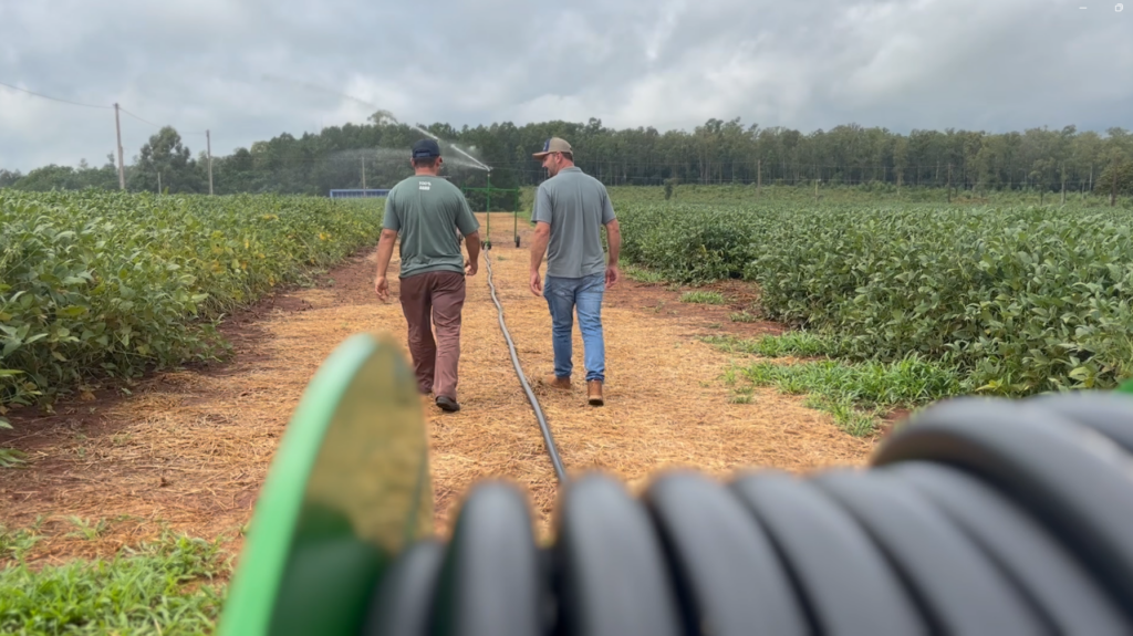 Parque da Expoagro Afubra utiliza carretel de irrigação em área destinada a demonstrações agrícolas 2 AFUBRA